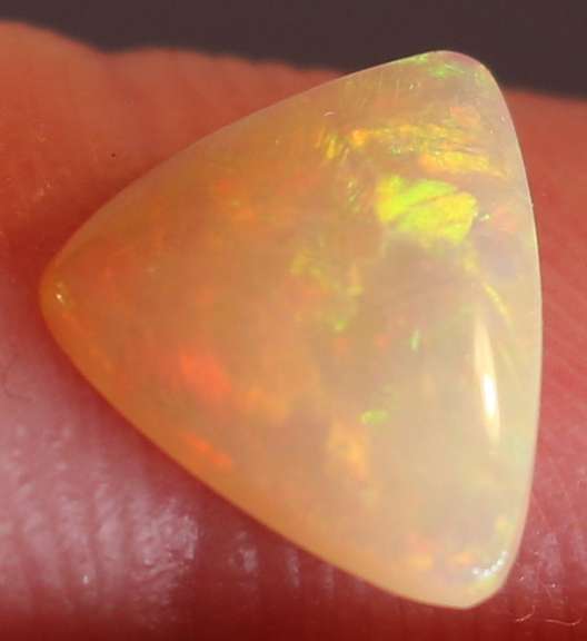 1.48ct floral block pattern semi-black Opal