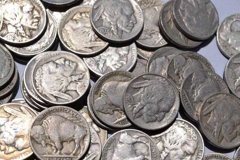 85 Full Date Unsearched Buffalo Nickels