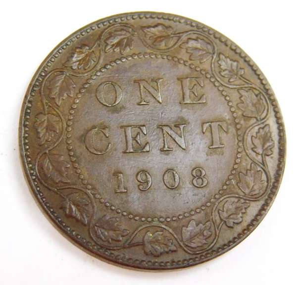 1908 Canada One Cent Coin