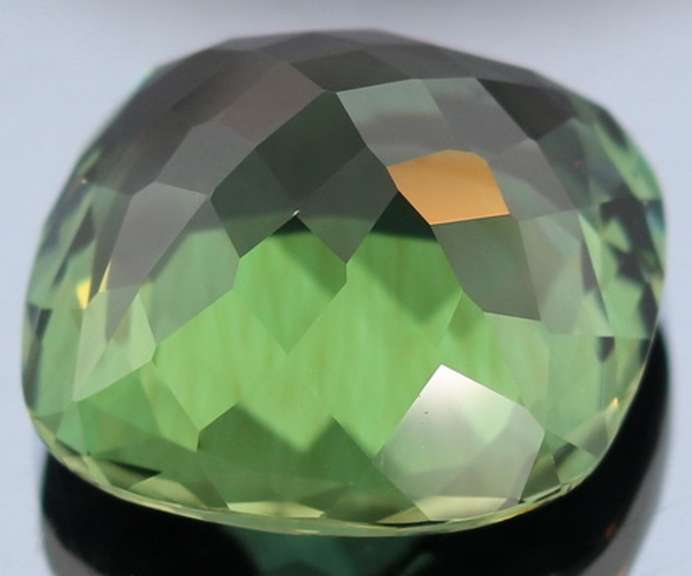 Flawless 32.28ct AAA created green Amethyst