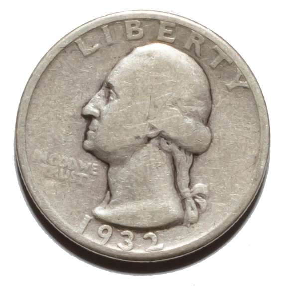 1932 D Key Washington Quarter