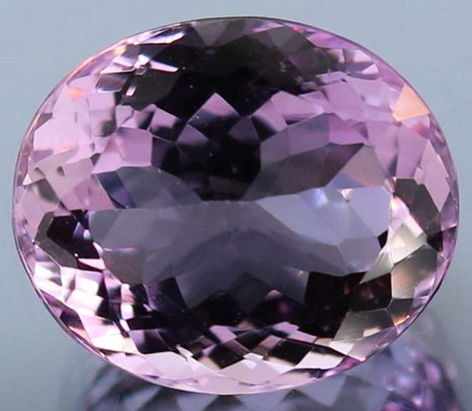 AAA oval cut 15.53ct untreated pink Amethyst