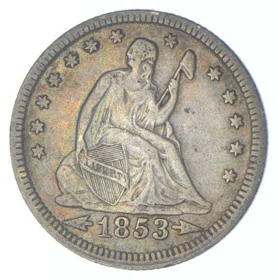 1853 Seated Liberty Quarter