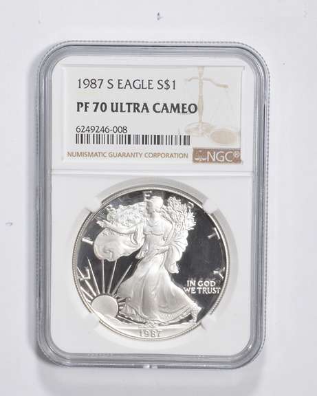 PF70 UCAM 1987-S American Silver Eagle - Graded NGC