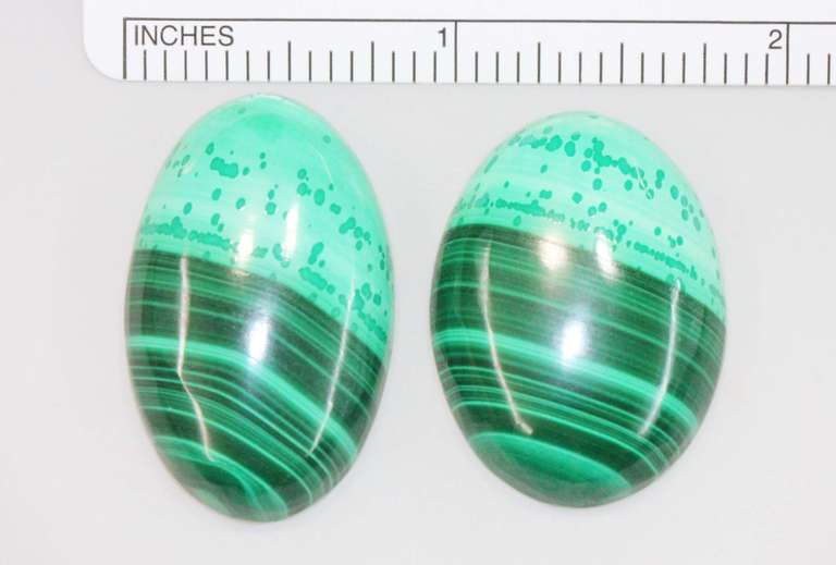 Colorful Natural Malachite - Lot of 2