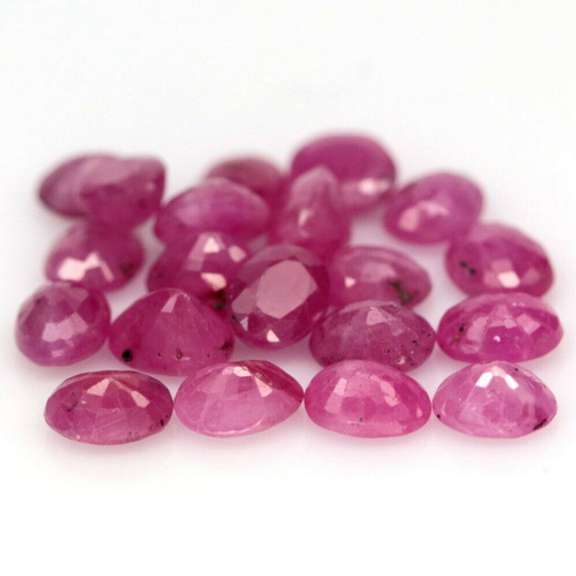 Heated only! 5.86ct natural pinkish red Ruby set