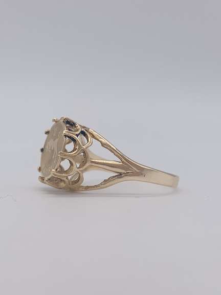 14kt Gold Taurus Cocktail Ring
