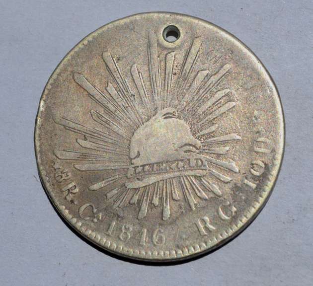 Mexico 1846 Chihuahua Cap And Rays 8 Reales