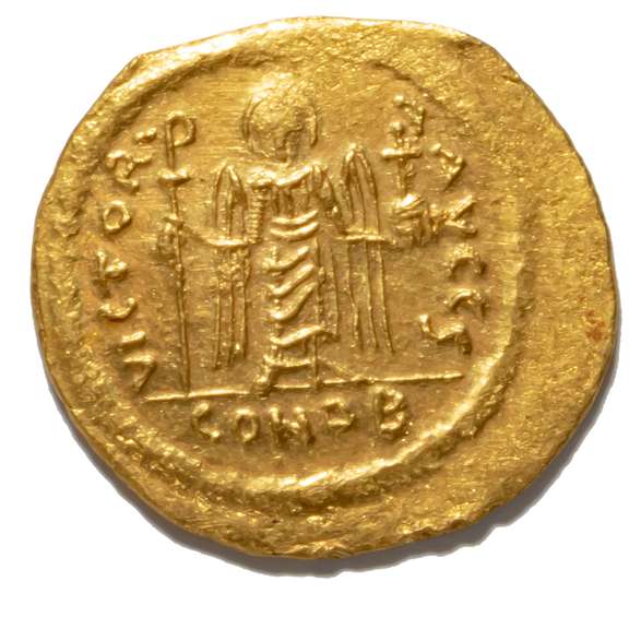 Byzantine Empire Nearly Unc Phokas 602-610  AD Gold Solidus