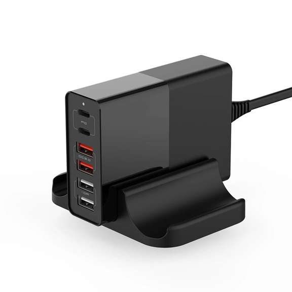 75W 6-Port USB PD Charger Dual