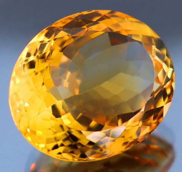Substantial 24.67ct vivid orange unheated Citrine