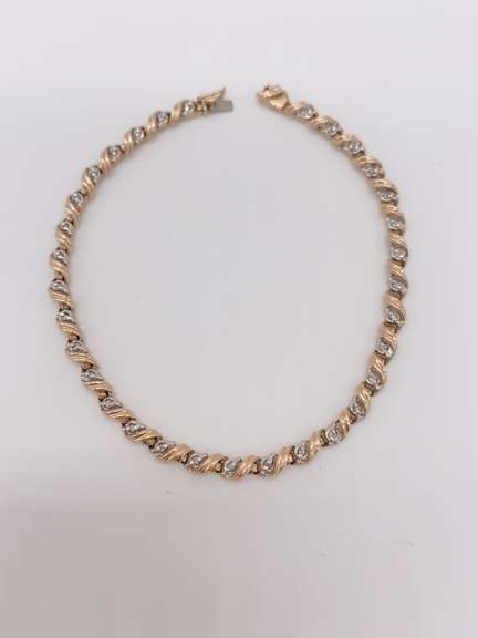 14kt Gold & Diamond Bracelet