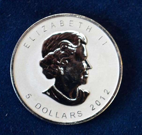 2012 Reverse Proof Titanic   Privy Mark 5 Dollar Canada 1 OZ Silver Coin