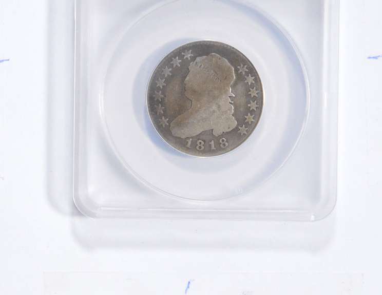 Good 6 1818 Liberty Cap Quarter - Graded ANACS