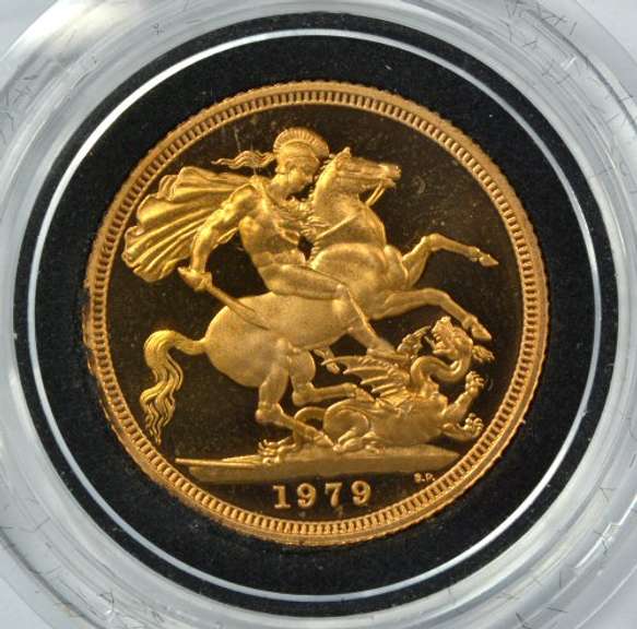 Superb Gem Ultra Cameo Proof 1979 British Gold Sovereign