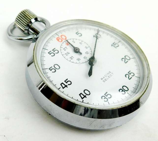 Racine Select Swiss Stop Watch, Works