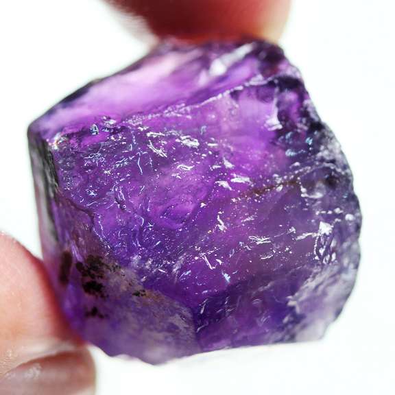 Huge! 45.14ct untreated uncut Amethyst