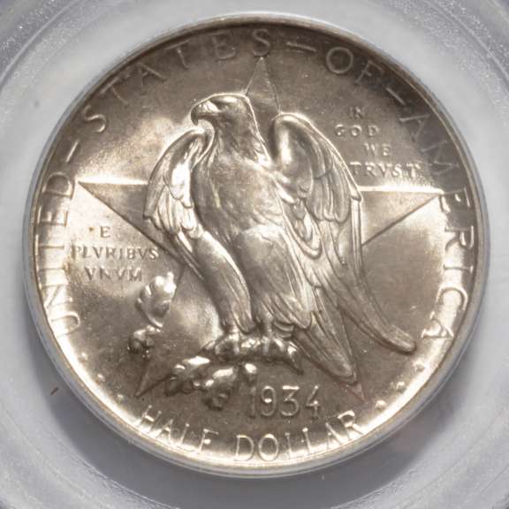 Texas 1934 PCGS MS 63 Comm Half