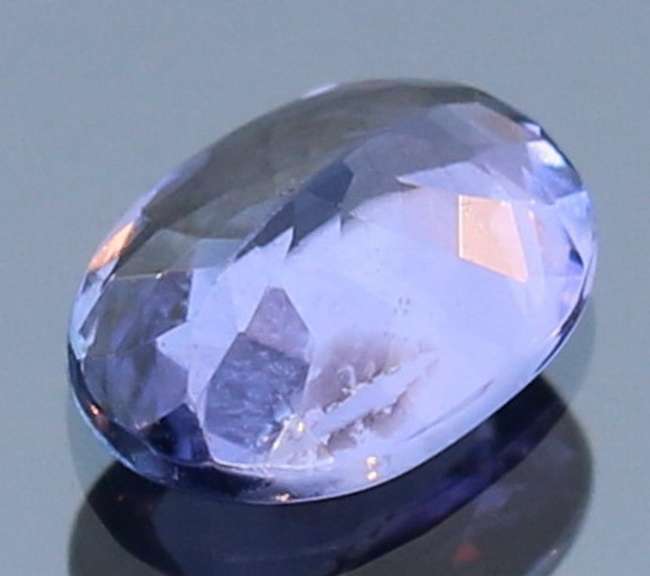 Vivid 1.37ct violet blue Tanzanite solitaire