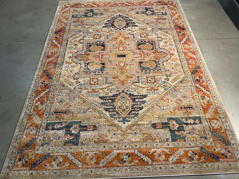 MAGNIFICENT VINTAGE REPRODUCTION RUG 6x8