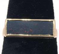 Interesting Rectangular Stone 14kt Ring