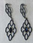 Set of Sapphire Color Fashion  Design Earrings