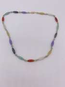 14kt Gold & Gemstone Station Necklace