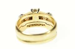 10K Yellow Gold 0.50 Ctw Classic Diamond Engagement Bridal Ring
