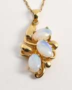 Pretty Opal Cluster Pendant