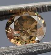 Glittering .21ct untreated rich chocolate Diamond