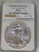 2015-W Burnished Silver Eagle NGC MS-69