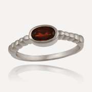 Sterling Silver Genuine Garnet