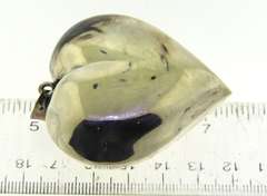 Large Sterling Silver Puffed Heart Pendant