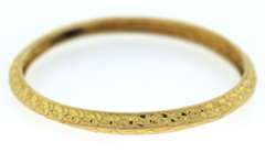 Trendy 21kt Yellow Gold Bangle Bracelet