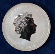 2012 Australia Year Of The Dragon 1/2 OZ Silver Coin
