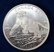 Canada 2016 100 Dollar Mountain Lion