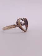10kt Gold Heart & Diamond Cocktail Ring