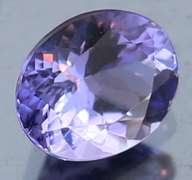 Vivid 1.37ct violet blue Tanzanite