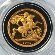 Superb Gem Ultra Cameo Proof 1979 British Gold Sovereign