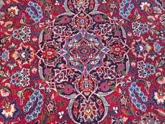 AUTHENTIC  VINTAGE PERSIAN KASHAN 4'.4" X 7'.7"