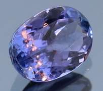 Vivid 1.37ct violet blue Tanzanite solitaire