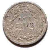 1887 Seated Dime