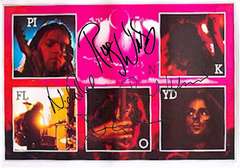 Pink Floyd Autographed Facsimile Signed Poster
