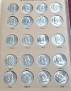AU/BU Franklin Half Dollar Set, in Dansco Album