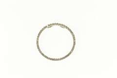 10K White Gold 0.75 Ctw Diamond Circle Journey Symbol Pendant