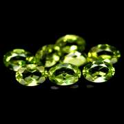 Real 3.71ct set of untreated spring green Peridot