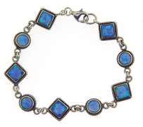 Sterling Silver Blue ABalone Bracelet