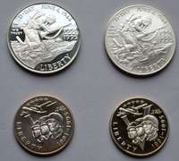 1995 WW11 Proof & Unc Silver Dollars and Clad Halves