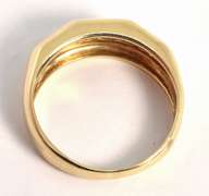Fashionable Man's Channel Set Diamond Ring