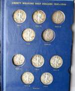 1941-1947 Walking Liberty Half Album